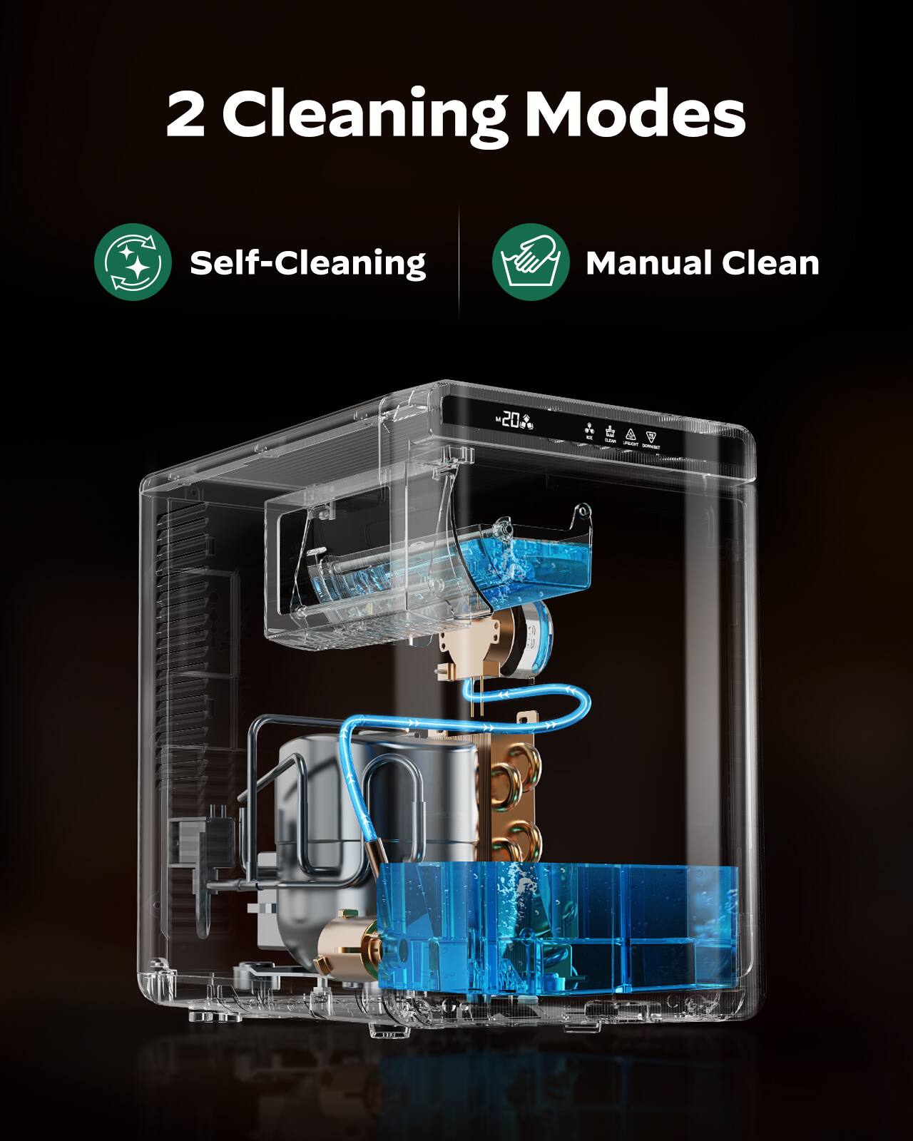 2 Cleaning Modes  
Self-Cleaning  
Manual Clean