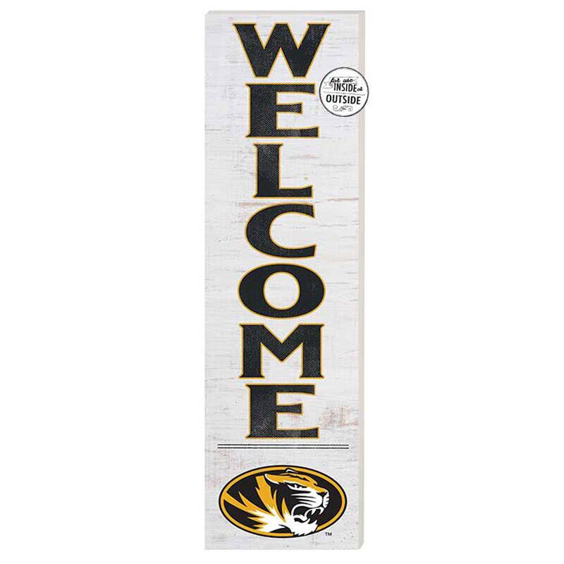Jardine - Missouri Tigers 10'' x 35'' Indoor/Outdoor Welcome Sign - Black