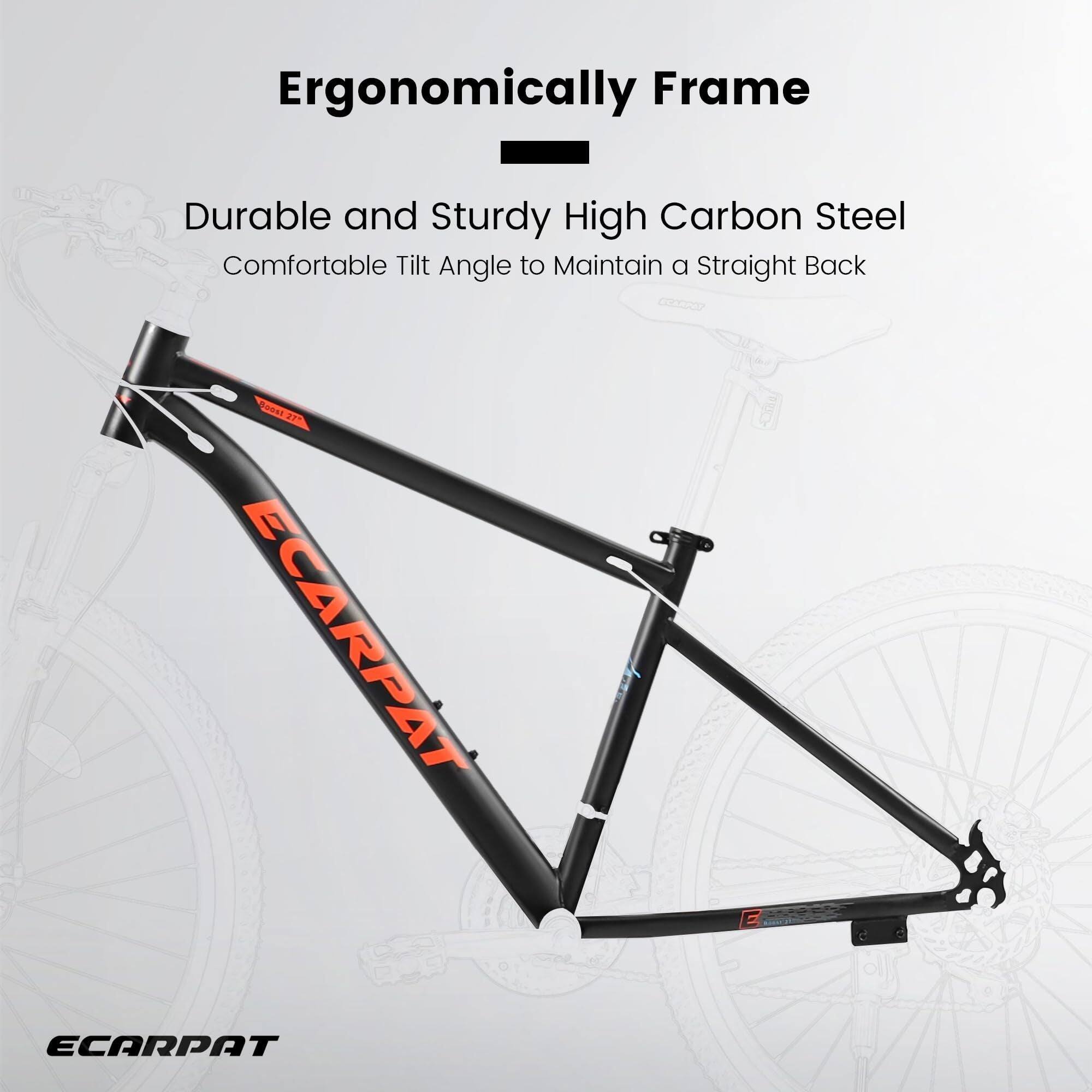 Ergonomically Frame  
Durable and Sturdy High Carbon Steel  
Comfortable Tilt Angle to Maintain a Straight Back  

ECARPAT