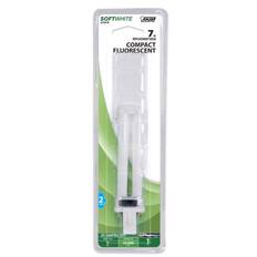 SOFTWHITE FEIT ELECTRIC 2700K 7W REPLACEMENT BULB COMPACT FLUORESCENT 2 PIN CFL LIGHTING 10,000 HOURS