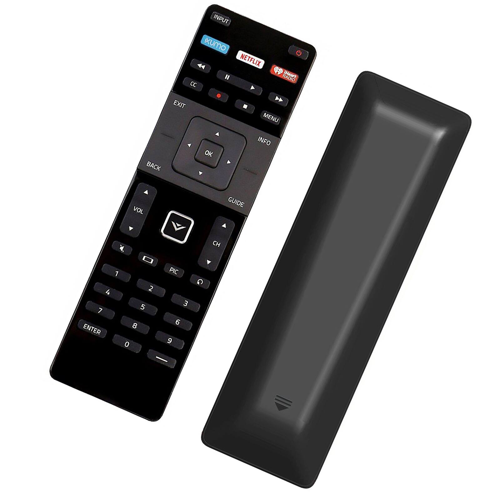 INPUT KUMO NETFLIX I R IHeart EXIT MENU BACK OK INFO VOL GUIDE Y CH 1 4 7 ENTER 2 5 8 0 PIC 3 6 9