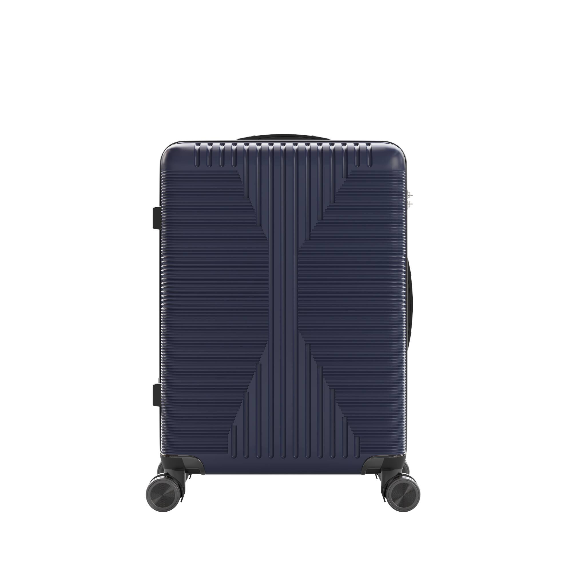 Alt View 1. Winado - 24" Hardshell Carry On Luggage with Spinner Wheels Lightweight PP Hardside Small Suitcase with Built-in Lock - Navy Blue.