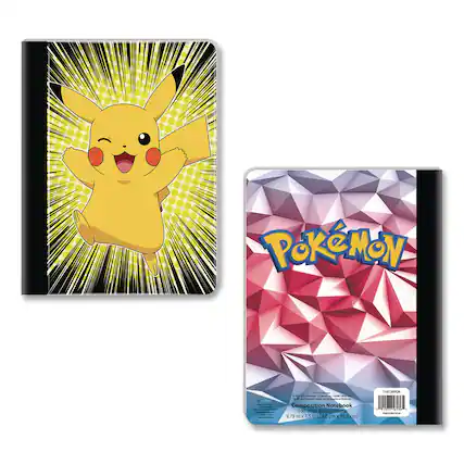 Pokémon - Composition Notebook
100 Wide Ruled Sheets
9.75 in x 7.5 in (24.8 cm x 19.1 cm)
POK 7 R032