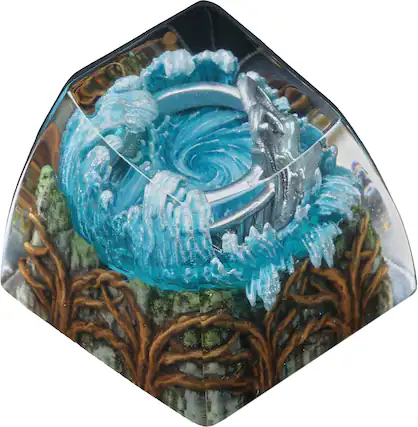 Front. DROP - The Lord of the Rings Elven Rings of Power Artisan Keycap - Nenya.