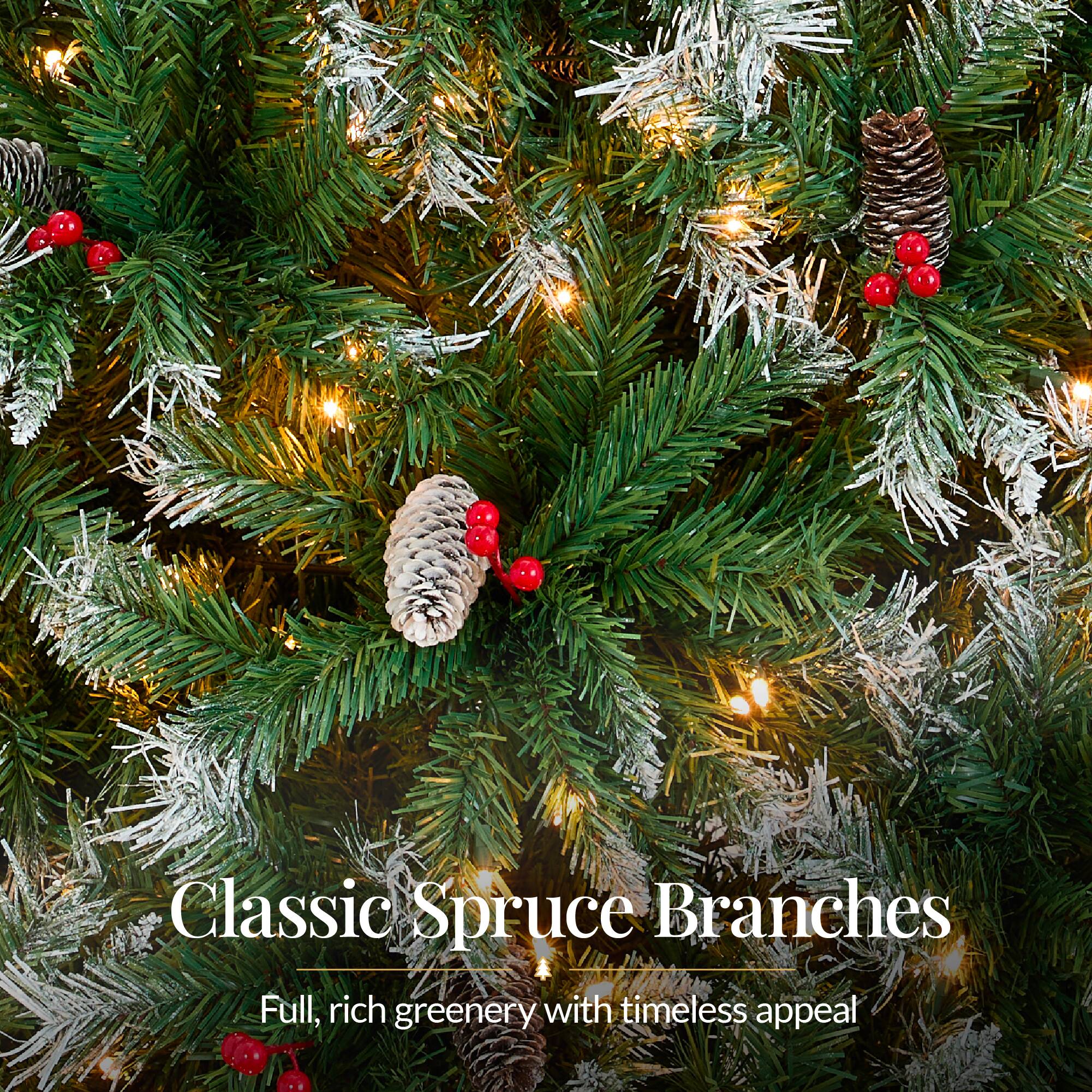 Classic Spruce Branches  
Full, rich greenery with timeless appeal