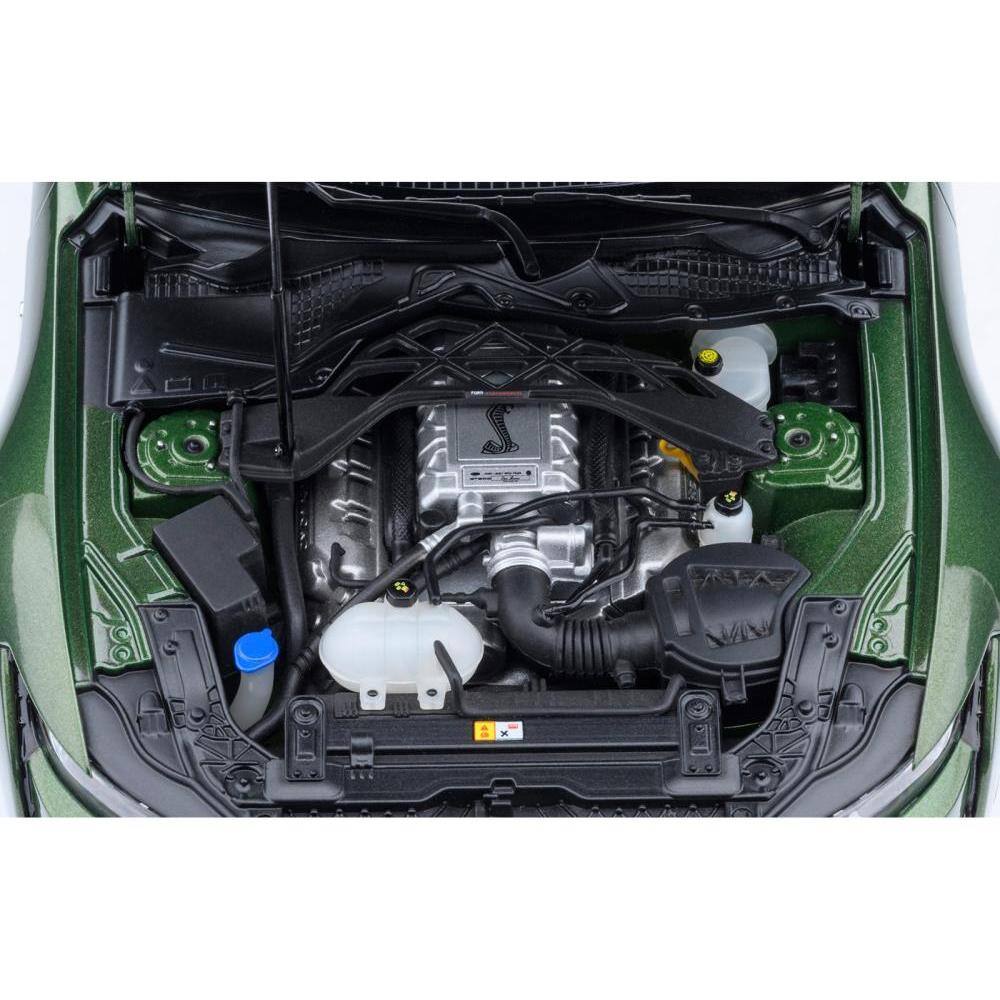 Alt View 1. Autoart - Ford Mustang Shelby GT500 Eruption Green Metallic with White Stripes 1/18 Model Car by Autoart - Green Metallic with White.