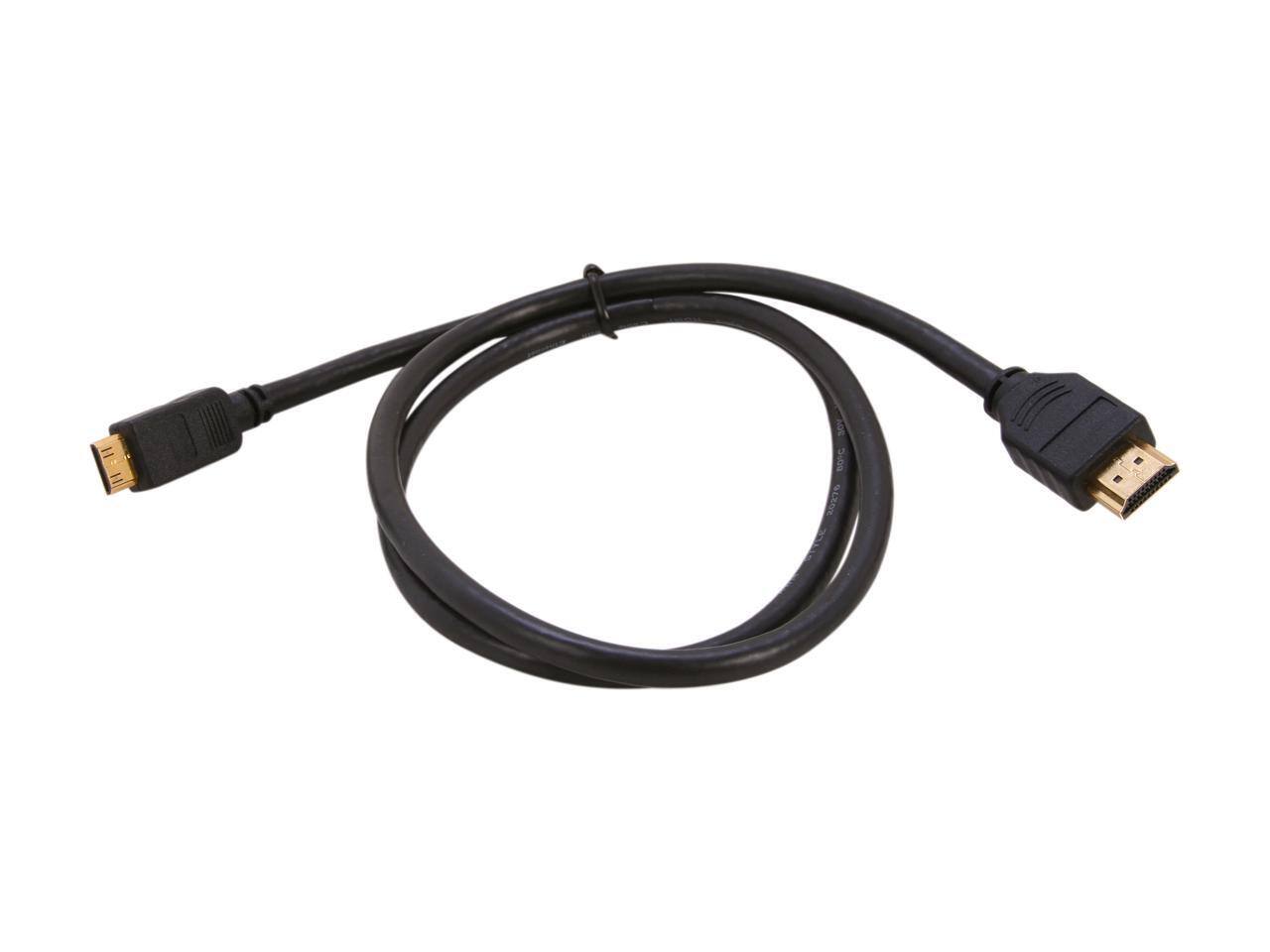 Alt View 1. Nippon Labs - Nippon Labs Premium 3 ft. HDMI to mini HDMI cable with metal hood & gold-plated connectors 3ft Model MHDMI-3 3 feet.