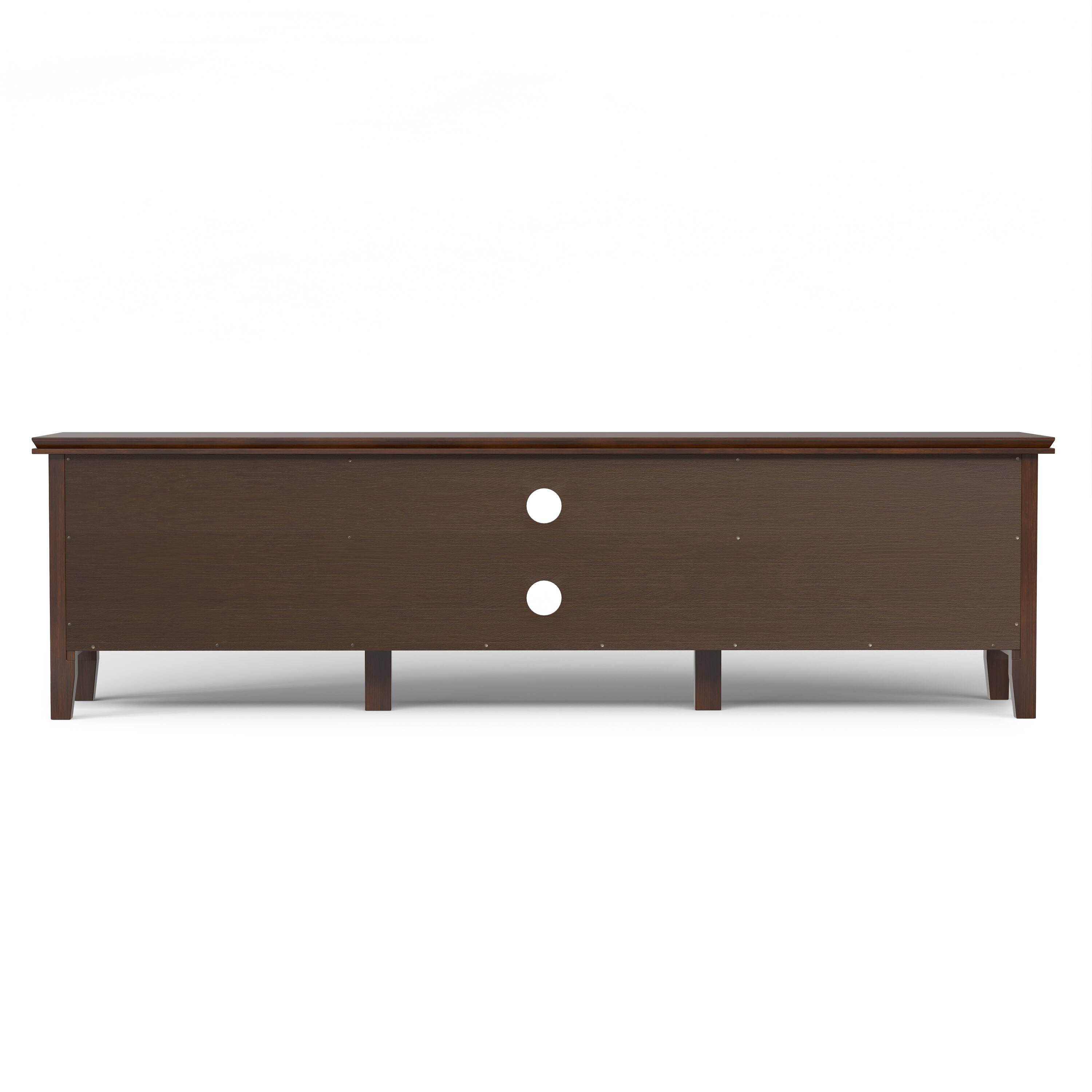 Alt View 1. Simpli Home - Artisan SOLID WOOD 72 inch Wide Transitional TV Media Stand in Russet Brown For TVs up to 80 inches - Russet Brown.