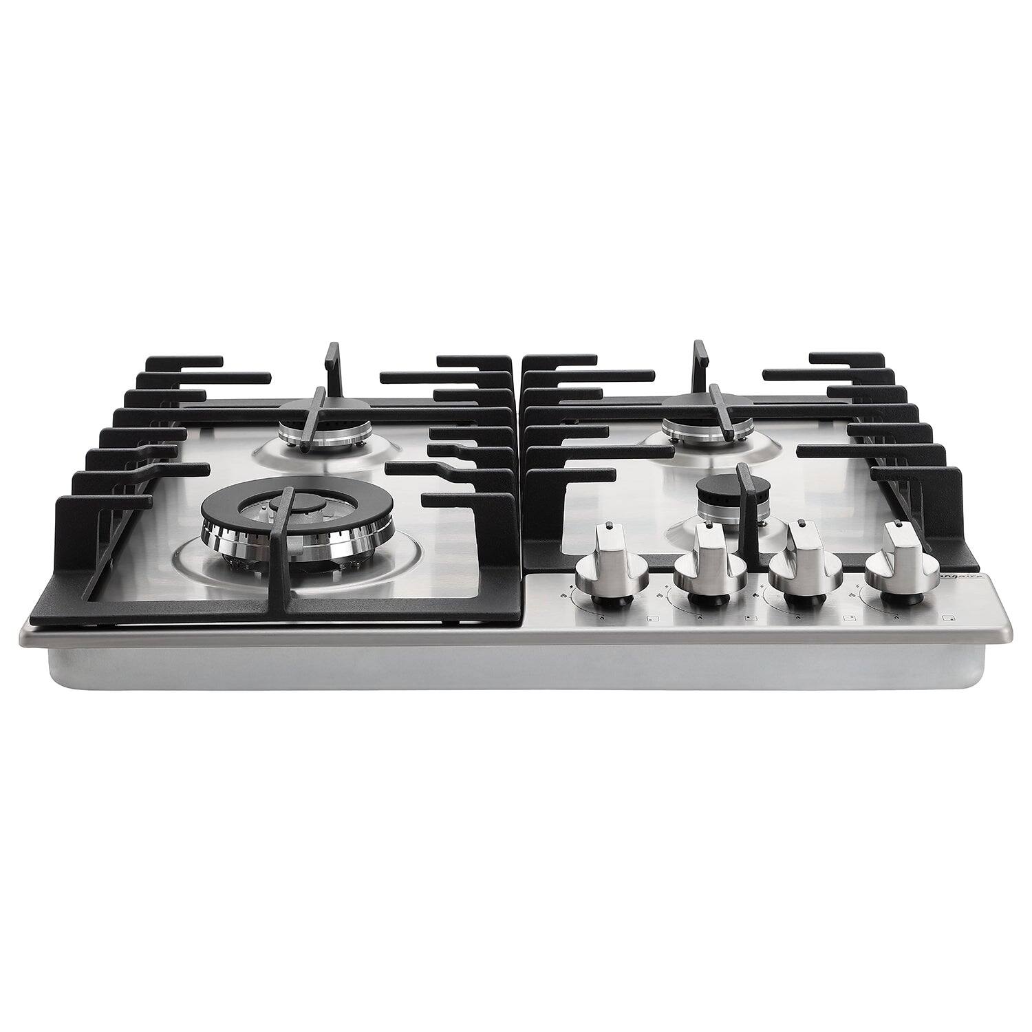 Back. Rangaire - Rangaire 24" Gas Cooktop 4 Burners Stainless Steel RCG241S - Stainless Steel.