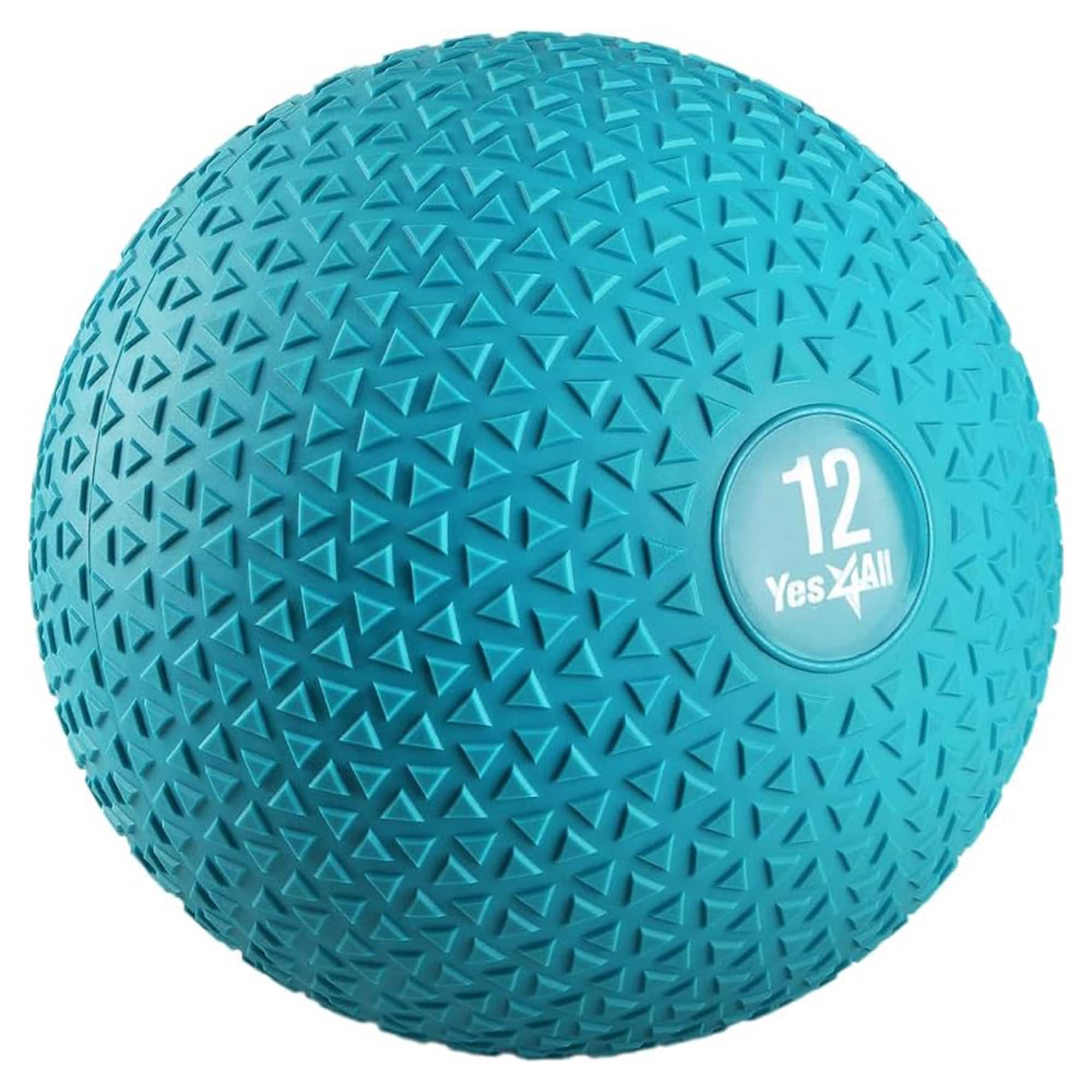 Yes4All - 15Lb Slam Ball, Durable Sand Filled Workout Weight Ball, (Triangle) - Teal price history on PriceWatchPro