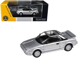1985 Toyota MR2 MK1 Super with Sunroof 1/64 Diecast Model Car by Paragon Models - Silver Metallic