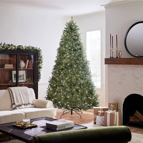 Alt View 5. National Tree Company - NATIONAL TREE COMPANY PRE-LIT ARTIFICIAL FULL CHRISTMAS TREE 9 FT DUH3-300P-90 - Green.