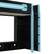 Alt View 2. Anysun - Twin Size Wood Loft Bed with Desk, Multi-storage Shelves and RGB Light - Blue.