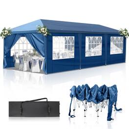 Winado - 10x30 Pop Up Canopy Tent with Sidewalls, Outdoor Gazebo Canopy Tent, Patio Event Tents Outdoor Event Shelter for Parties