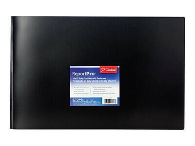 Cardinal - ReportPro 3-Prong Report Cover, 11" x 17" - Black