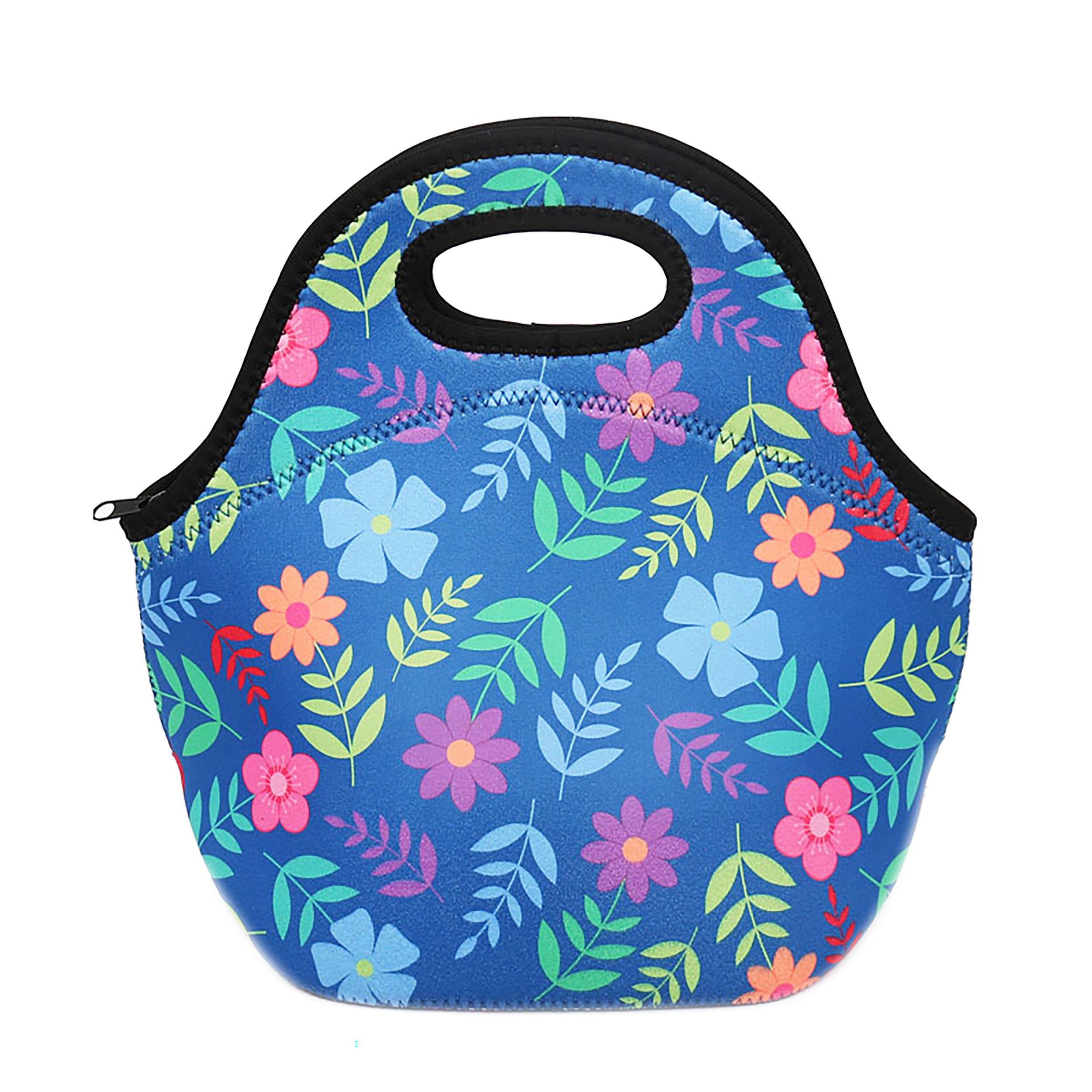 Back. Brentwood - Brentwood Insulated Neoprene Womens Lunch Bags, 3 Piece Set - Multi-Colored.