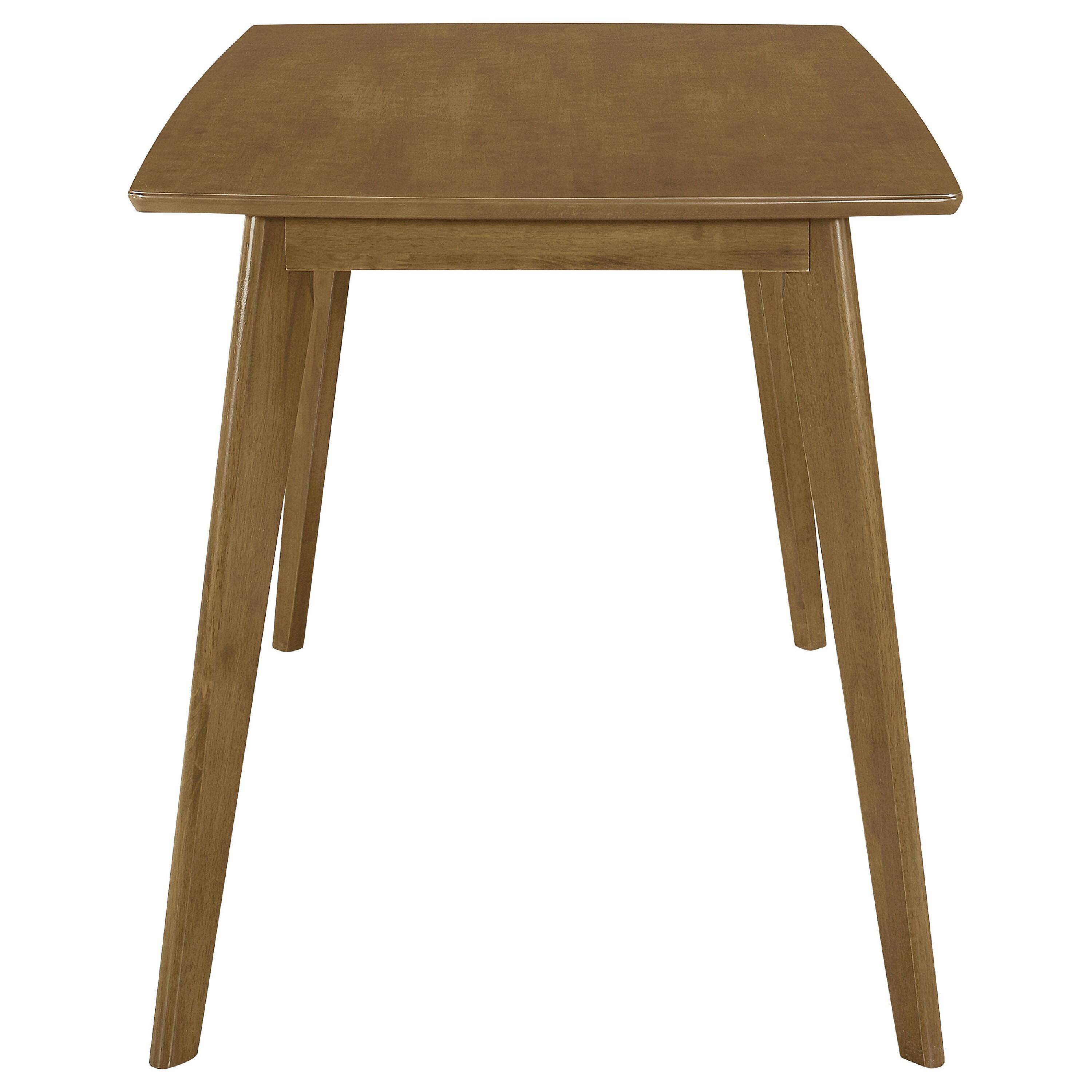 Alt View 2. Manhattan Lane - Kosy 5pc Dining Table n 4 Chair Set, Faux Leather - Chestnut Brown, Tan.
