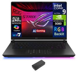 ASUS - ROG Strix SCAR 16 Laptop 16.0 WQXGA (Intel Ultra 9- 275HX, 64GB DDR5, 4TB PCIe SSD, Win 11 Pro) - Off Black