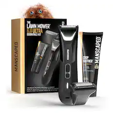 MANSCAPED THE LAWN MOWER 5.0 ULTRA ESSENTIALS KIT SOOTHER CROP MANSCAPED MANSCAPED MANSCAPED GROOMING & HYGIENE FOR BELOW-THE-WAIST LT L'HYGIENE SOUS LA CEINTURE POUR LE TOILETTAGE HIGIENE DEBAJO DE LA CINTURA PARA EL ASEO Y LA SOOTHER CROP MANSCAPED BALL AFTERSHAVE LOTION LOTION APRES RASAGE INTIME VZONE INTIMATE LOTION APRES RASAGE INTIME