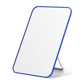 Pacoar Cade - Magnetic Locker Mirror For School Inches Desk Makeup With Stand And Hanging Hole Shaving Strong Secure Attachment - Blue-without Magnetic-8"L x 5"W