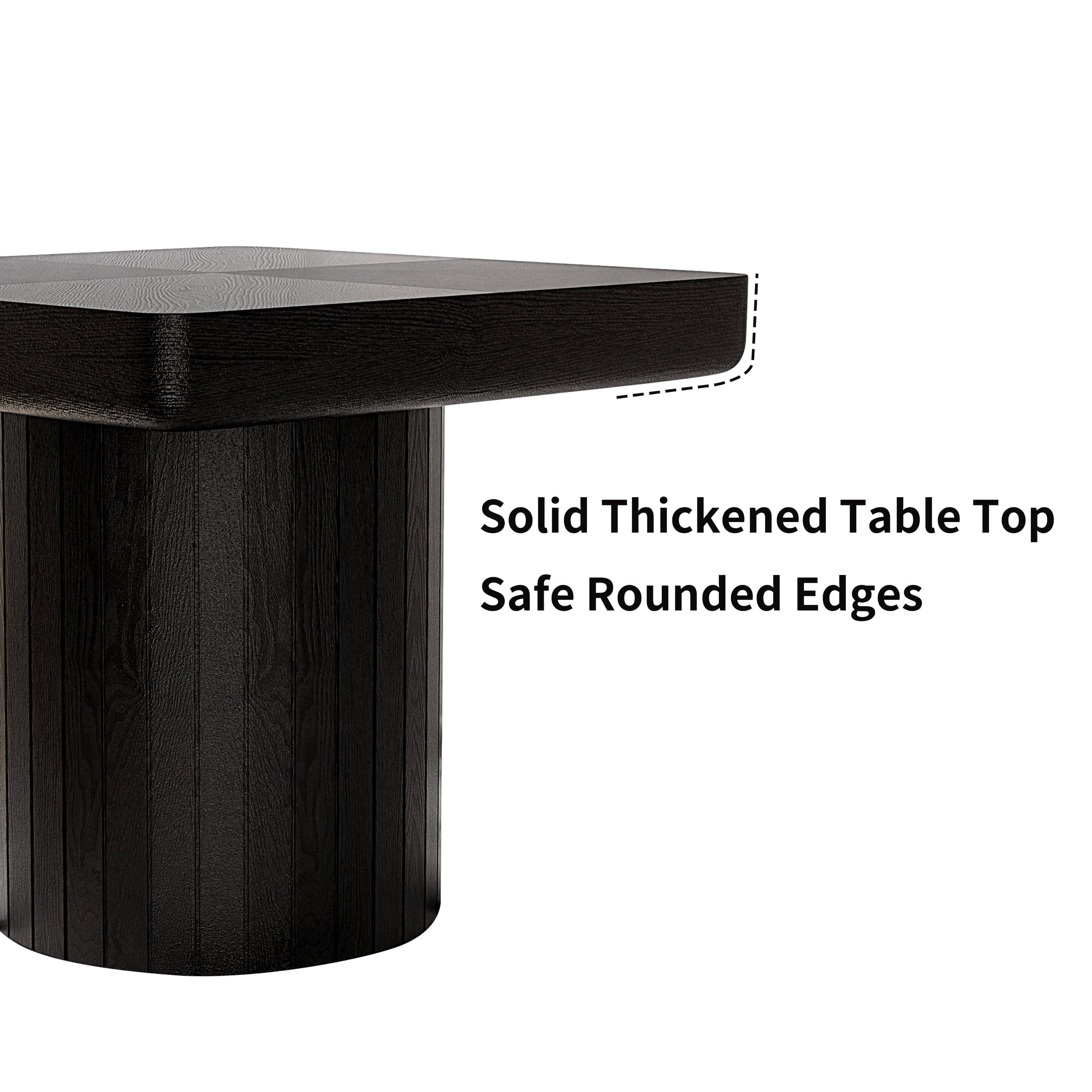Solid Thickened Table Top Safe Rounded Edges