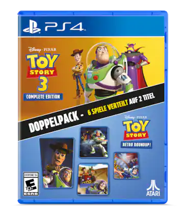 B PS4 Disney PIXAR TOY STORY 3 COMPLETE EDITION AUF 2 TITEL SPIELE VERTEILT - 6 Disney PIXAR DOPPELPACK - TOY STORY RETRO ROUNDUP! EVERYONE 10+ E 10 ESRB ATARI - E10+ (Everyone 10+)