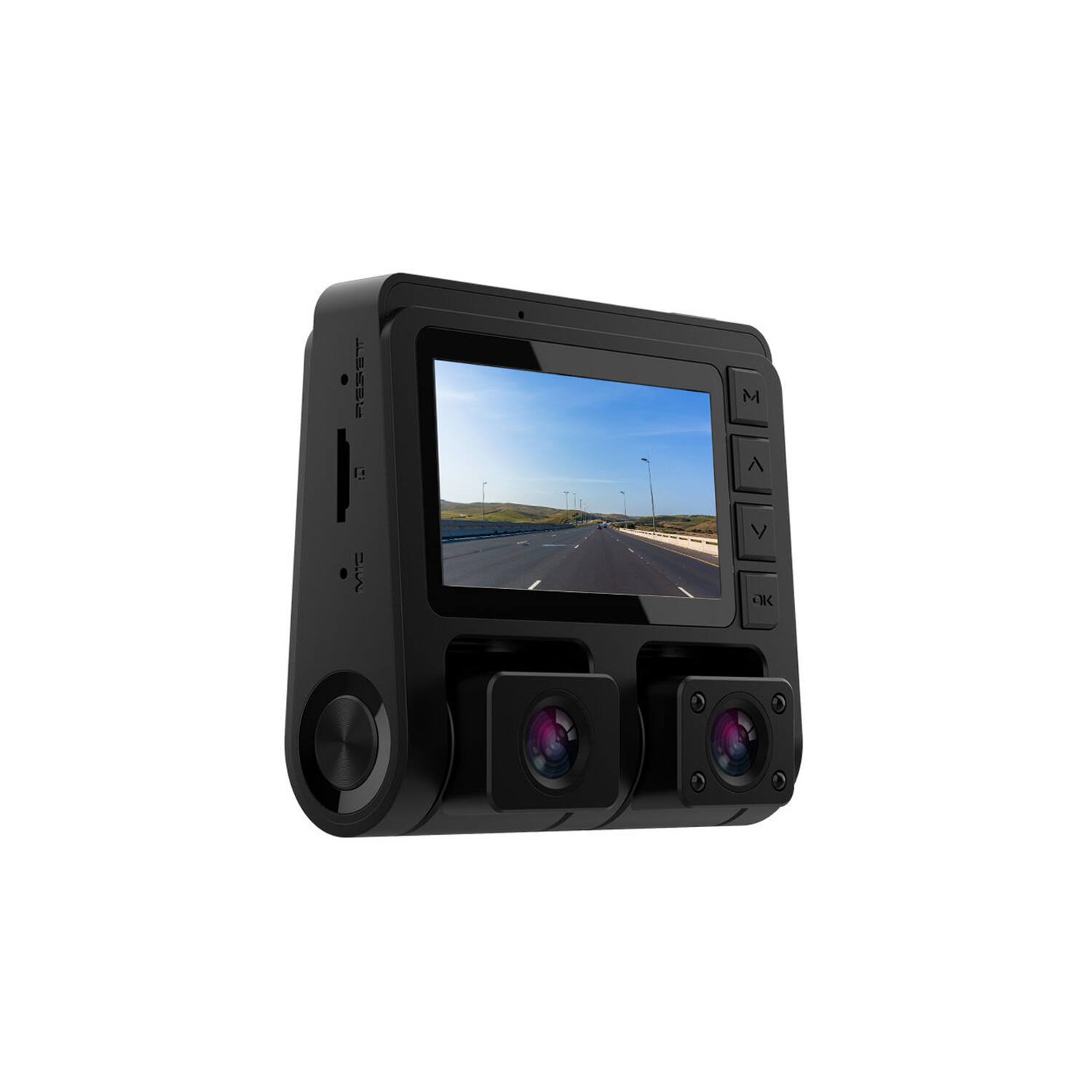 Left. myGEKOgear - GekoGear Orbit D110 1K/1K Dual Front & In Cabin View Dash Cam - Black.