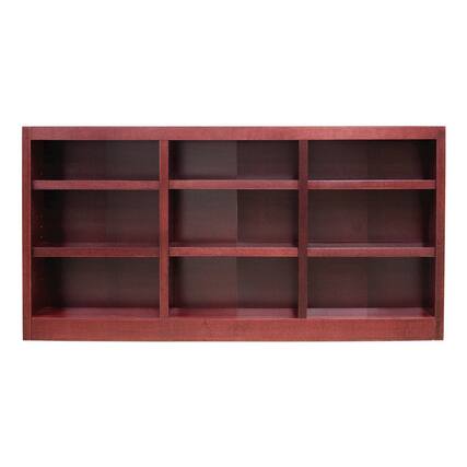Front. Concepts in Wood - 72 x 36 Wall Storage Unit Cherry Finish - Red.