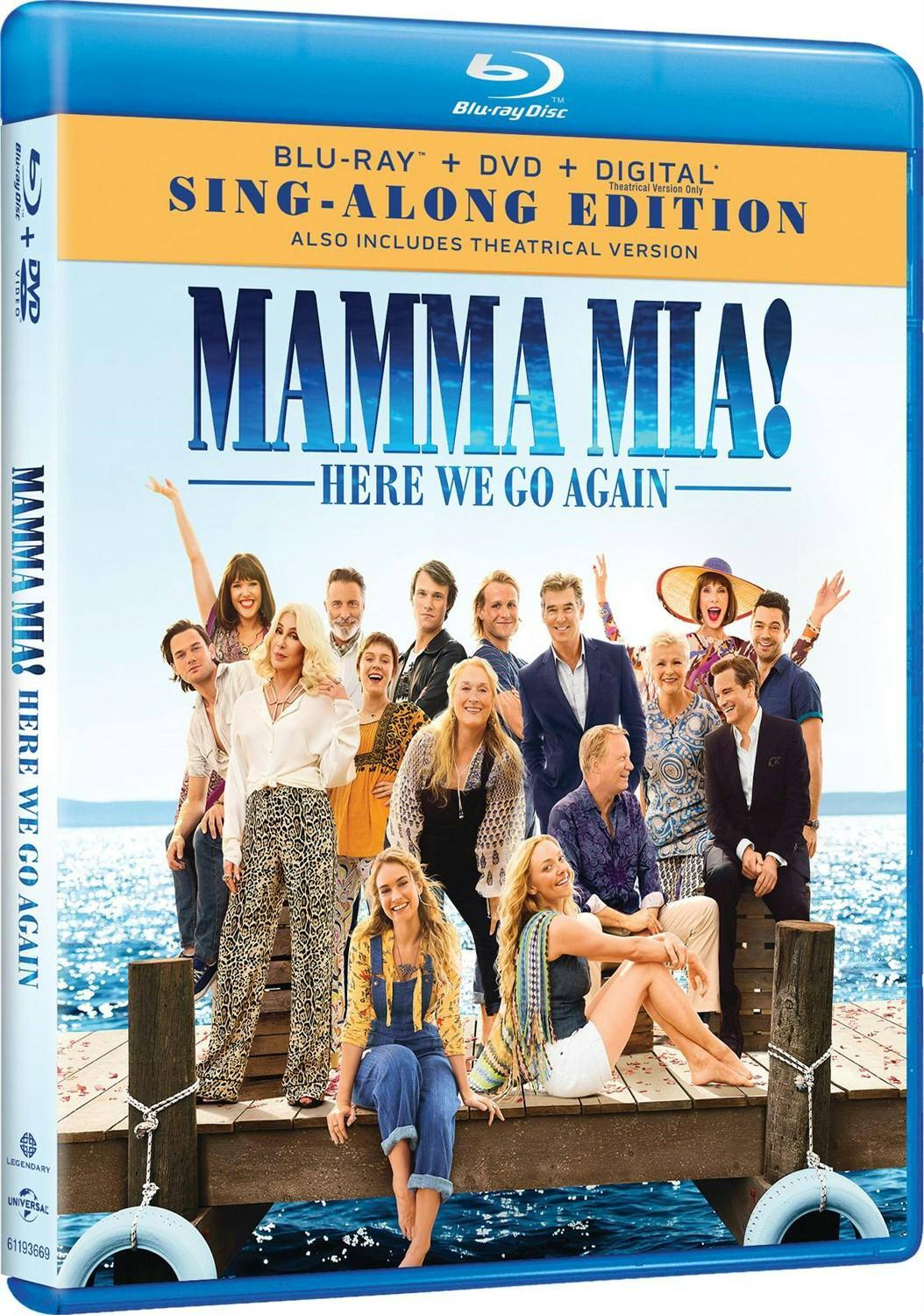 Angle. Mamma Mia! Here We Go Again (Sign-Along Edition DVD + Digital) [Blu-ray].