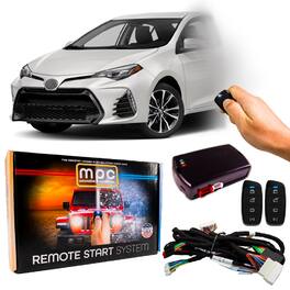 MPC - Complete Plug-n-Play 4-Button 2-Way Remote Start For 2014-2019 Toyota Corolla - Black