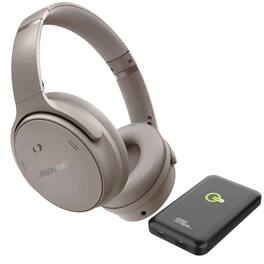 Bundle - Bose - QuietComfort Wireless Noise Cancelling Over-Ear - White Smoke