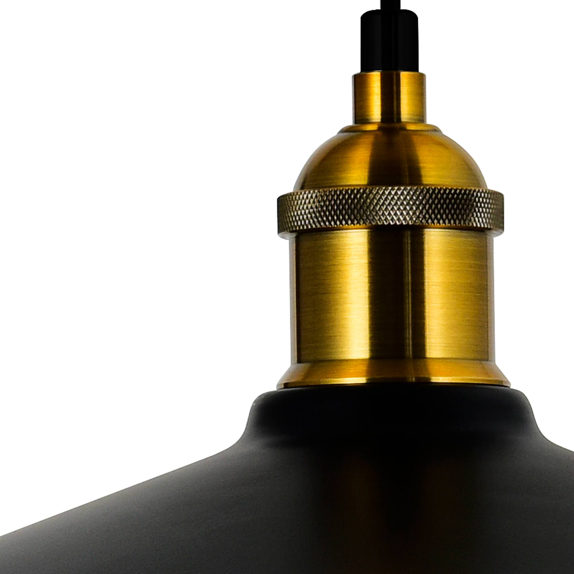 Back. CWI Lighting - Brave 1 Light Black Mini Pendant - Black.