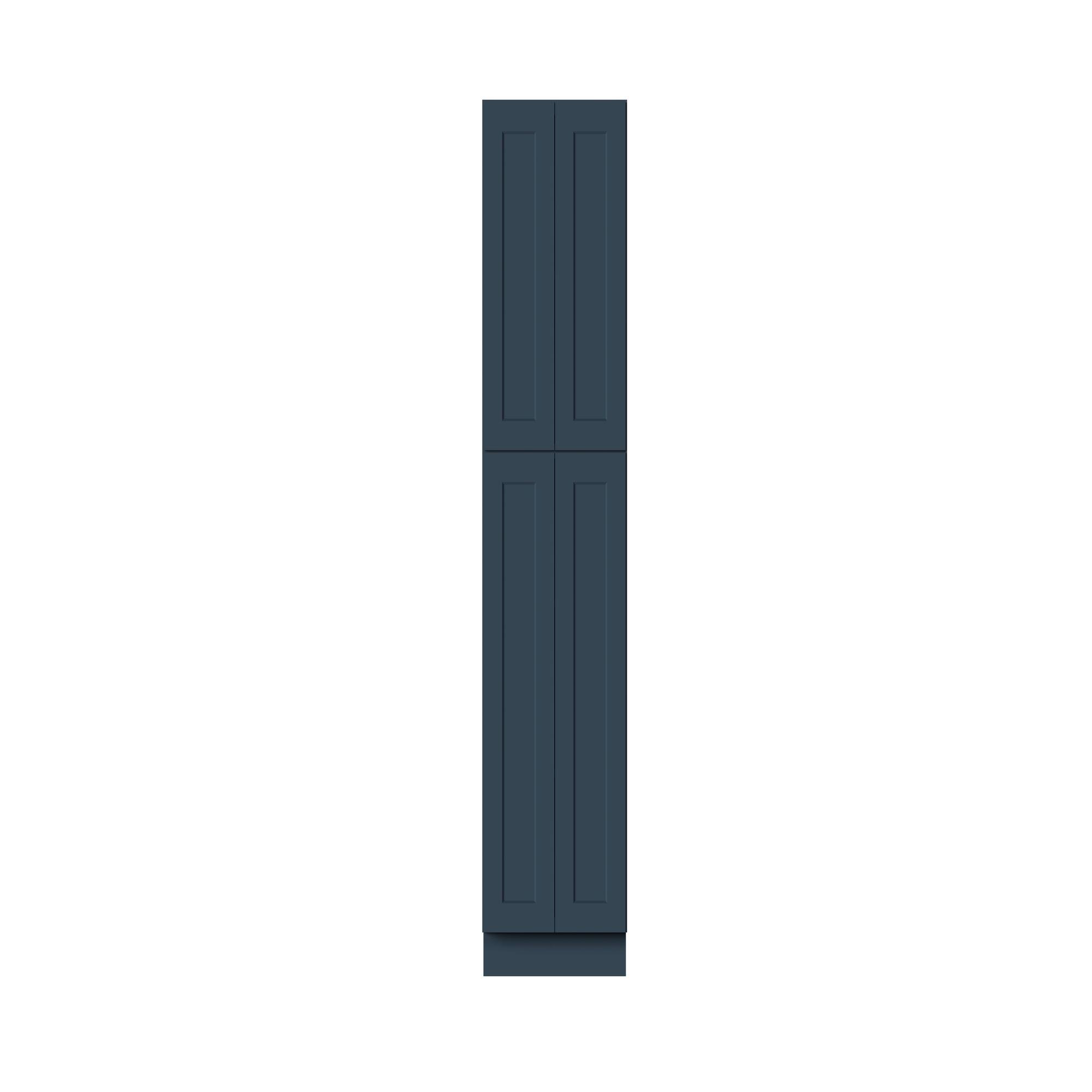 Alt View 1. Boyel Living - 24-in W x 90-in H x 27-in D Shaker RTA Kitchen Pantry Tall Cabinet with Soft-Close - Charcoal Blue.