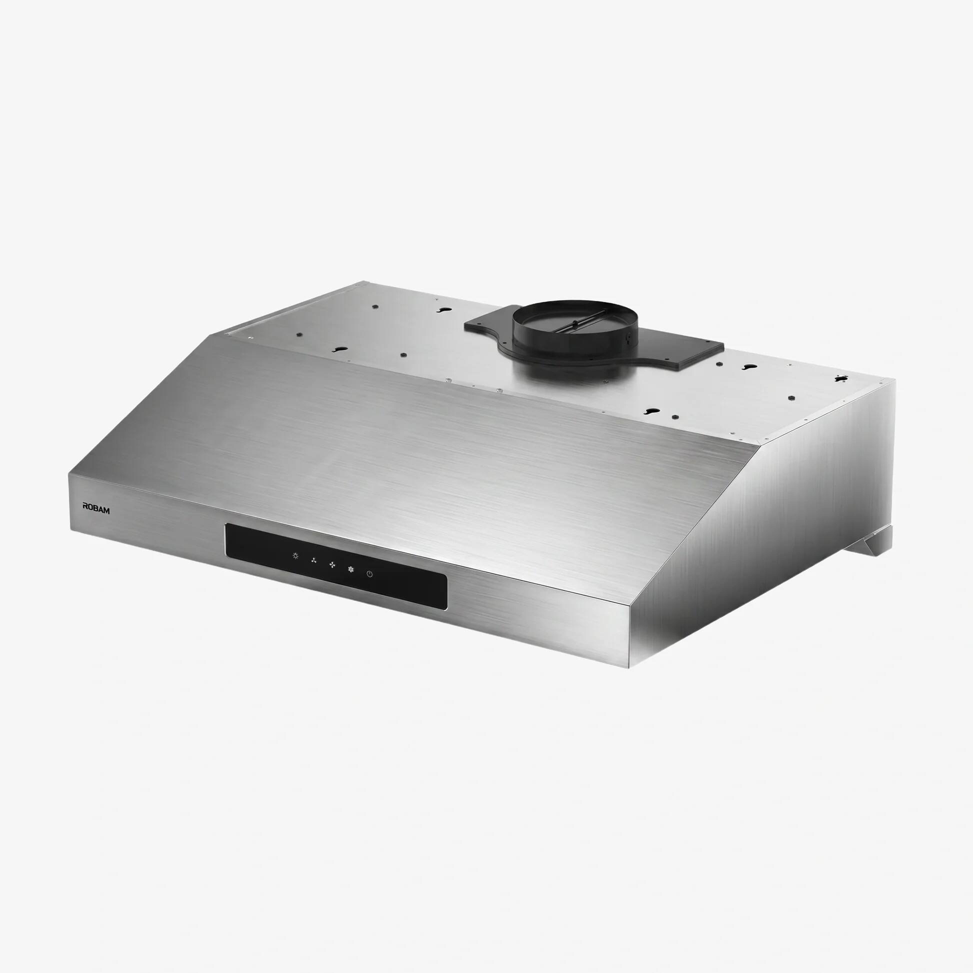 Angle. Robam - ROBAM 30 Inch Under Cabinet Range Hood with 900 CFM, Dual Motor, Easy Clean Filters, LED Lighting,304 Stainless Steel - Stainless steel.
