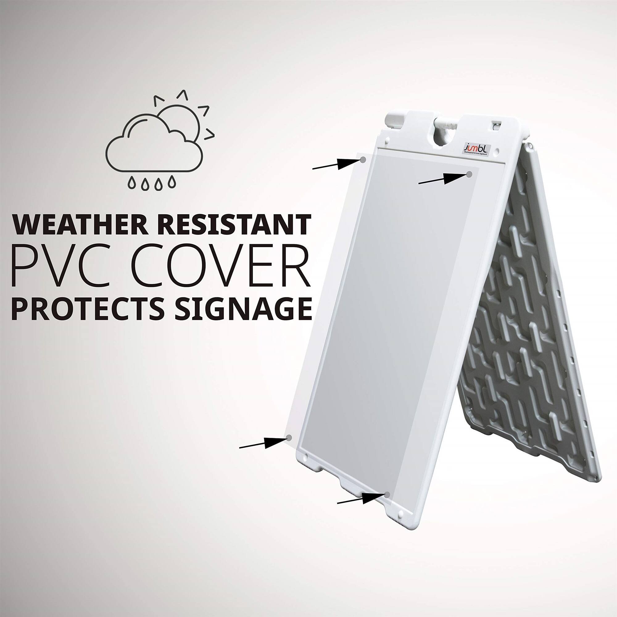 WEATHER RESISTANT PVC COVER PROTECTS SIGNAGE

imbl