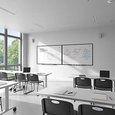 Alt View 1. TRU RED - TRU RED™ Magnetic Porcelain Dry Erase Board, Black Frame, 6' x 4' (TR61190) - Black Frame.