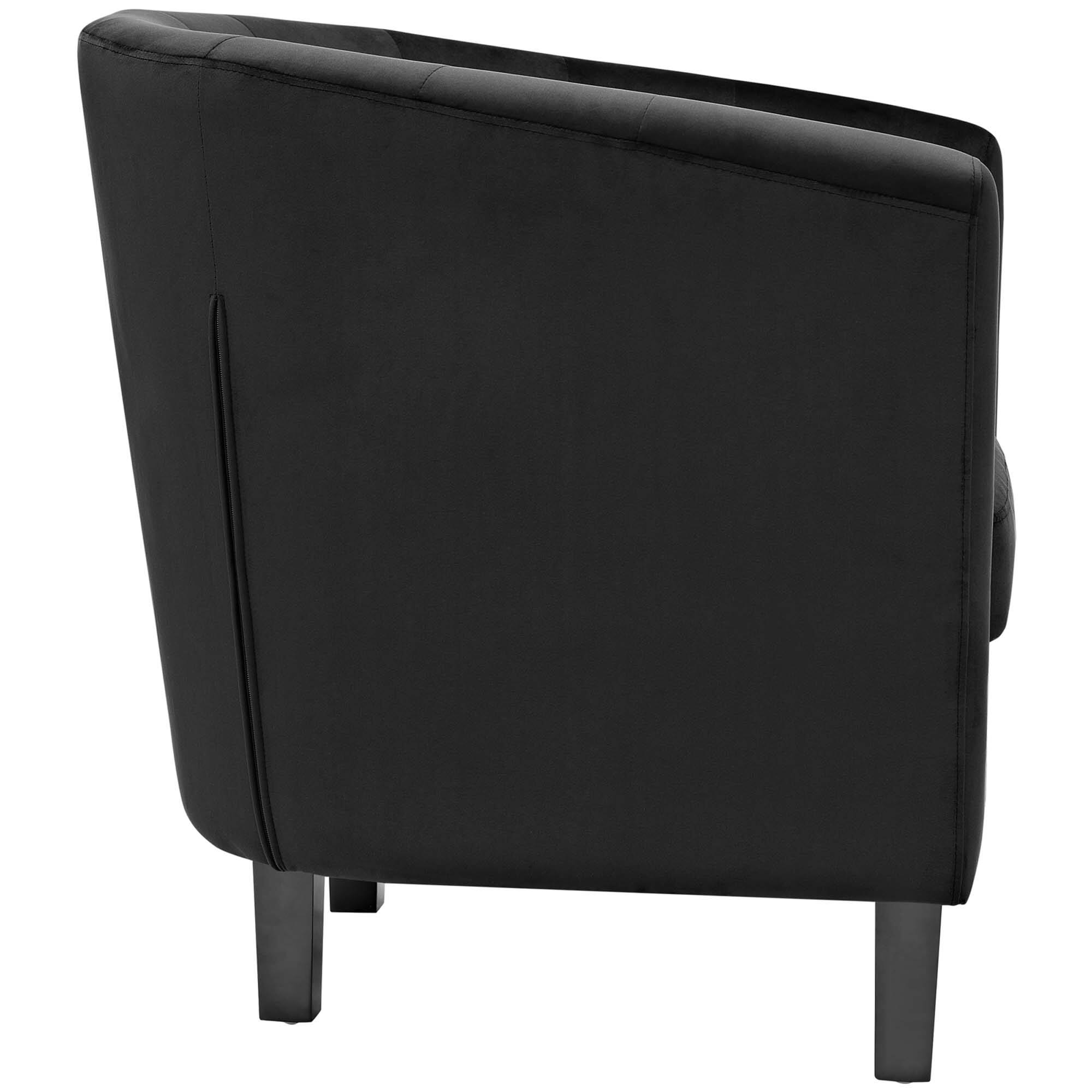Left. Modway - Prospect 2 Piece Performance Velvet Armchair Set by Modway - Black.