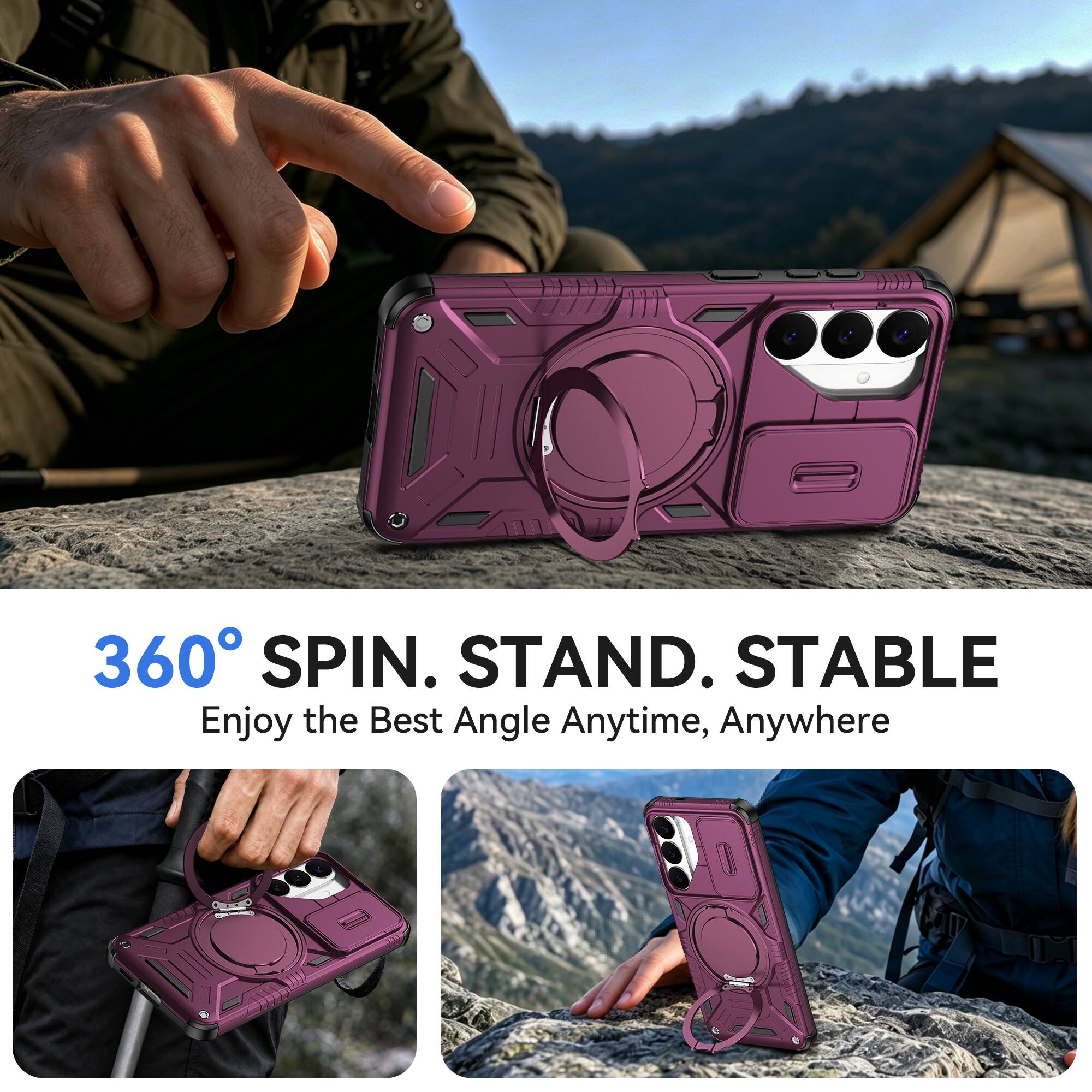 360° SPIN. STAND. STABLE  
Enjoy the Best Angle Anytime, Anywhere