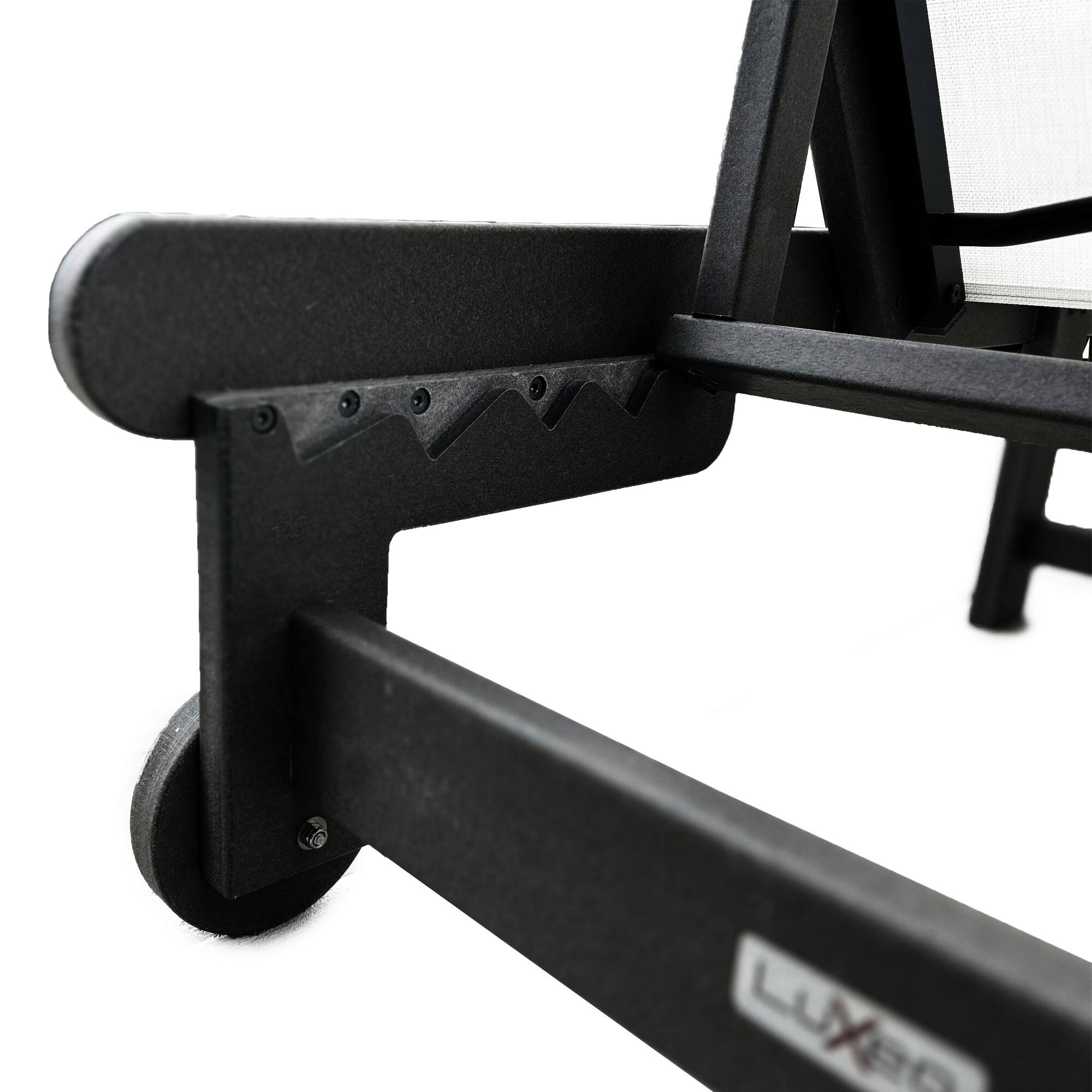 Alt View 2. LuXeo - Venice HDPE Chaise Lounge (Set of 2) - Black.