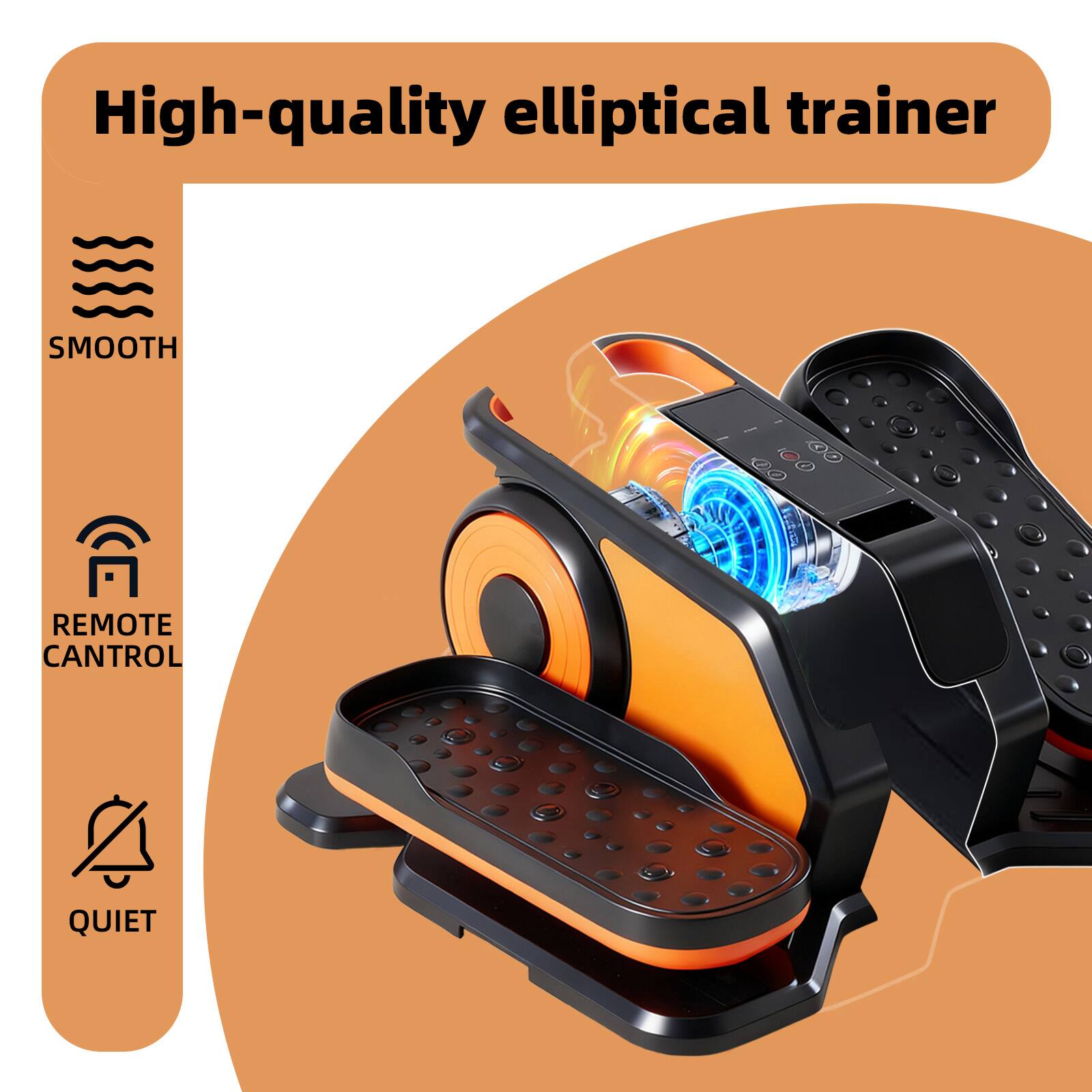 High-quality elliptical trainer

- SMOOTH
- REMOTE CONTROL
- QUIET