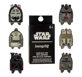 LoungeFly - Star Wars The Bad Batch Backpack Blind Box Enamel Pin | One Random - Black