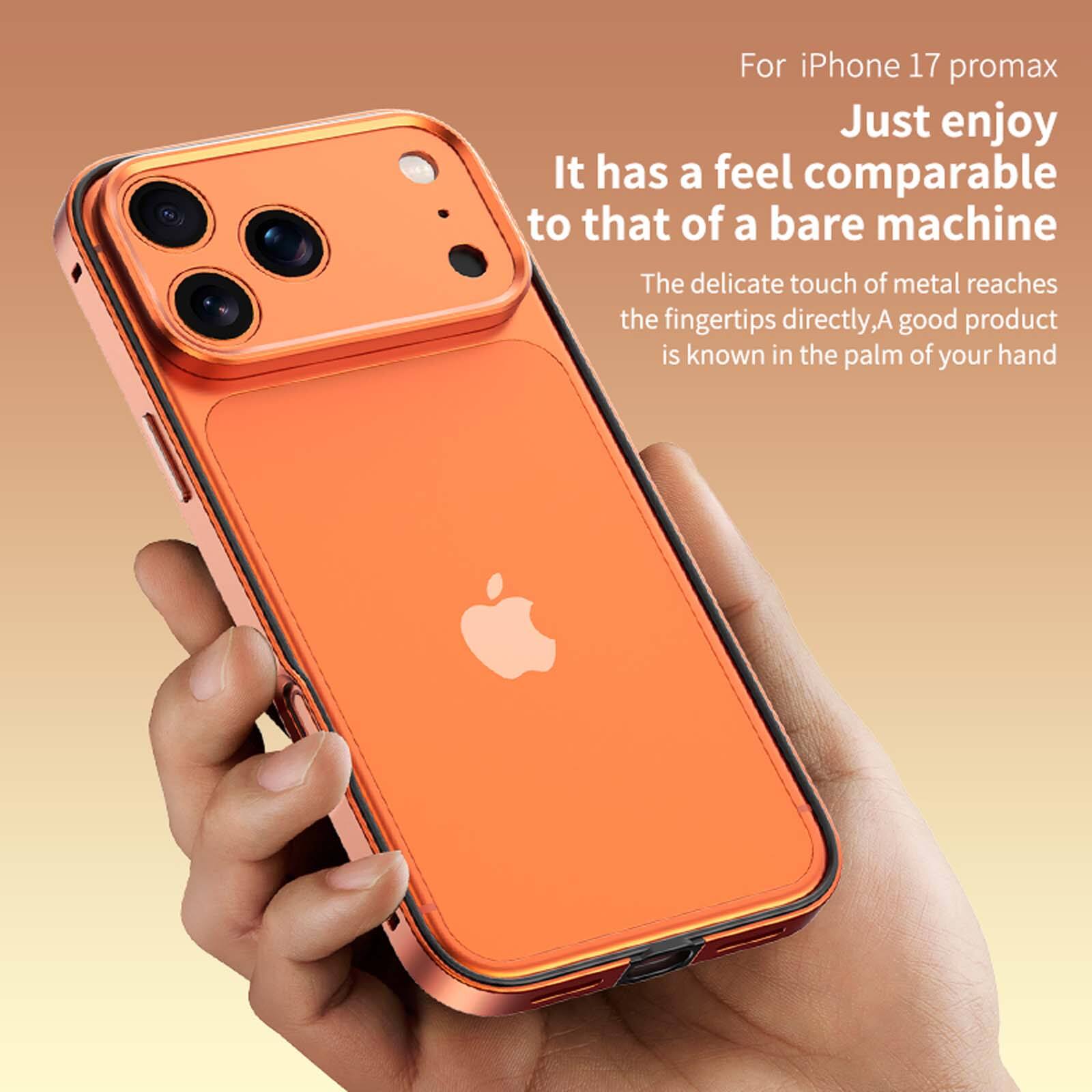 For iPhone 17 promax

Just enjoy

It has a feel comparable to that of a bare machine

The delicate touch of metal reaches the fingertips directly, A good product is known in the palm of your hand