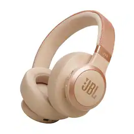 JBL - Live 770NC Wireless Over-Ear Headphones with True Adaptive Noise Cancelling - 2024 - Sandstone