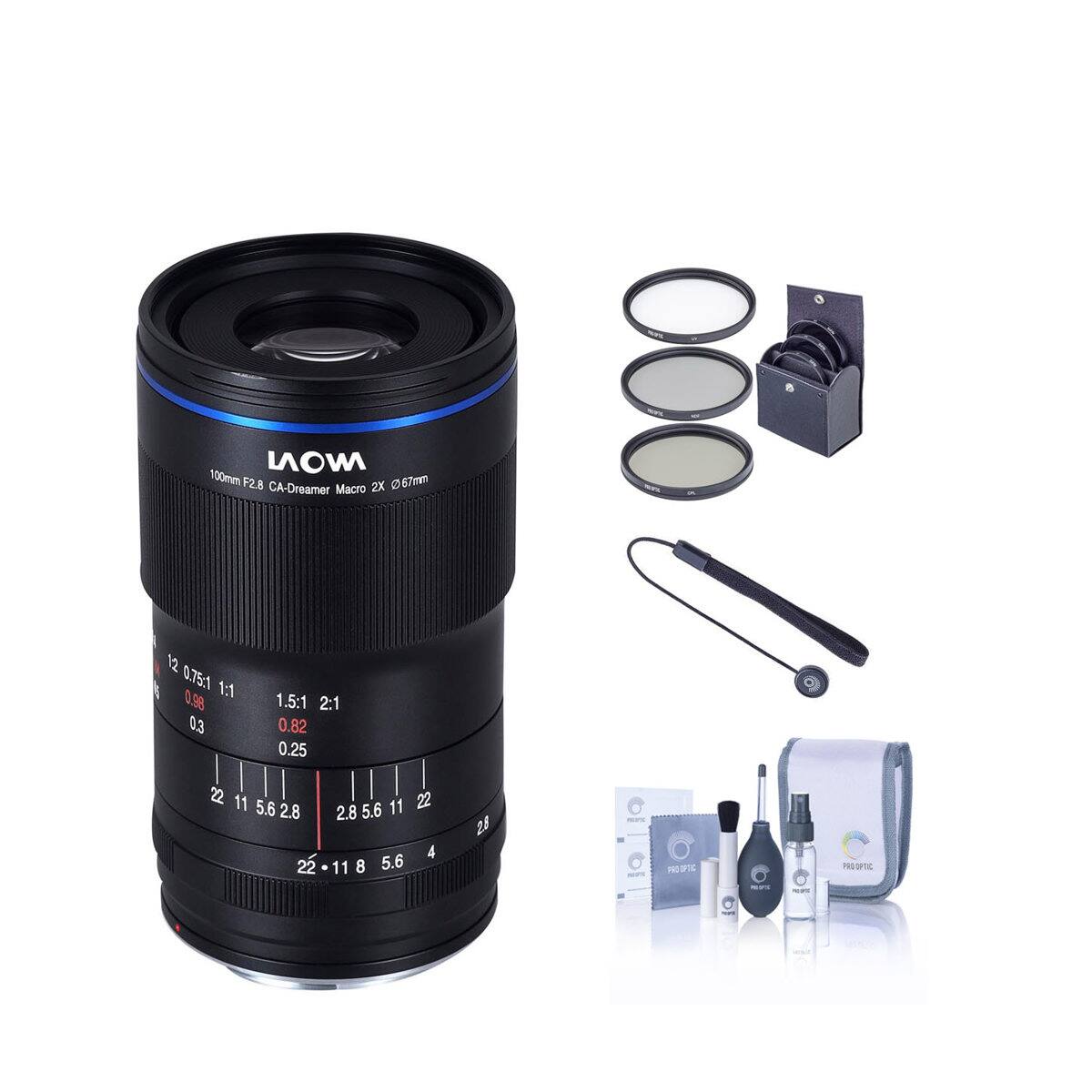 NON 100mm F2.8 CA-Dreamer Macro 2X 67mm

12 0.75:1 0.98 1:1 0.3
1.5:1 2:1 0.82 0.25
22 11 22 5.6 2.8 2.8 5.6 11 4 22

28

PRO OPTIC
PROOPTIC