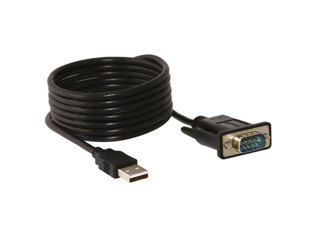 Alt View 10. Sabrent - Sabrent USB 2.0 to Serial (9-Pin) DB-9 RS-232 Adapter Cable 6 ft. Cable with Thumbscrews Connectors (CB-FTDI).