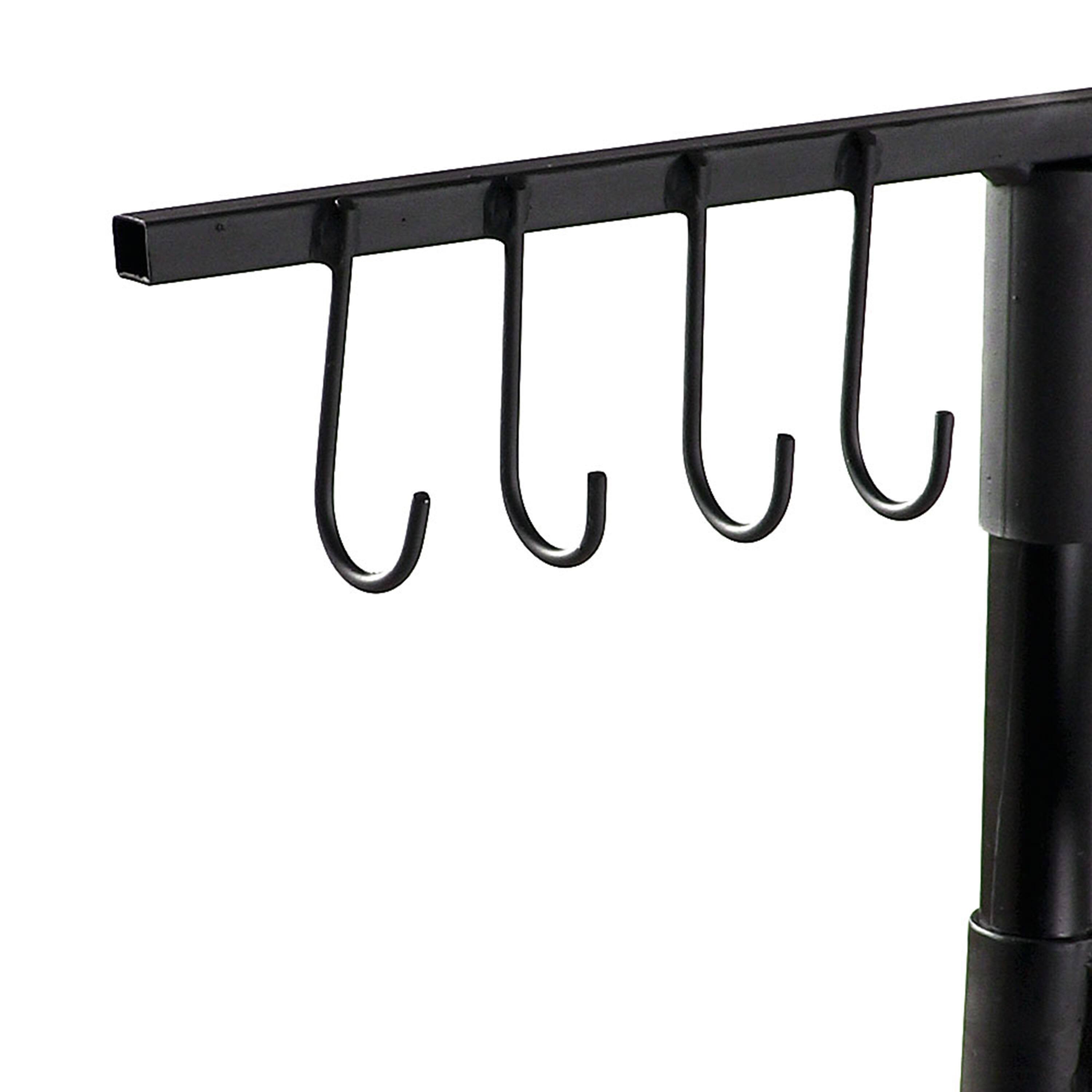 Alt View 10. Sunnydaze - Steel Fire Pit Cooking Grill Swivel Set with Stand/Ground Stake - Black.