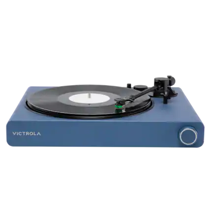 Front. Victrola - Victrola Stream Onyx – Wi-Fi and Bluetooth Turntable (Works with Sonos) - Blue.