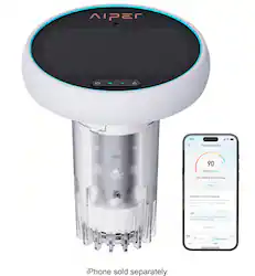 Aiper - HydroComm Pro: Water Quality Monitor with Underwater Communication for Scuba X1 Series, Tracks TDS, EC, pH, Temp & ORP - Gray - Front_Zoom