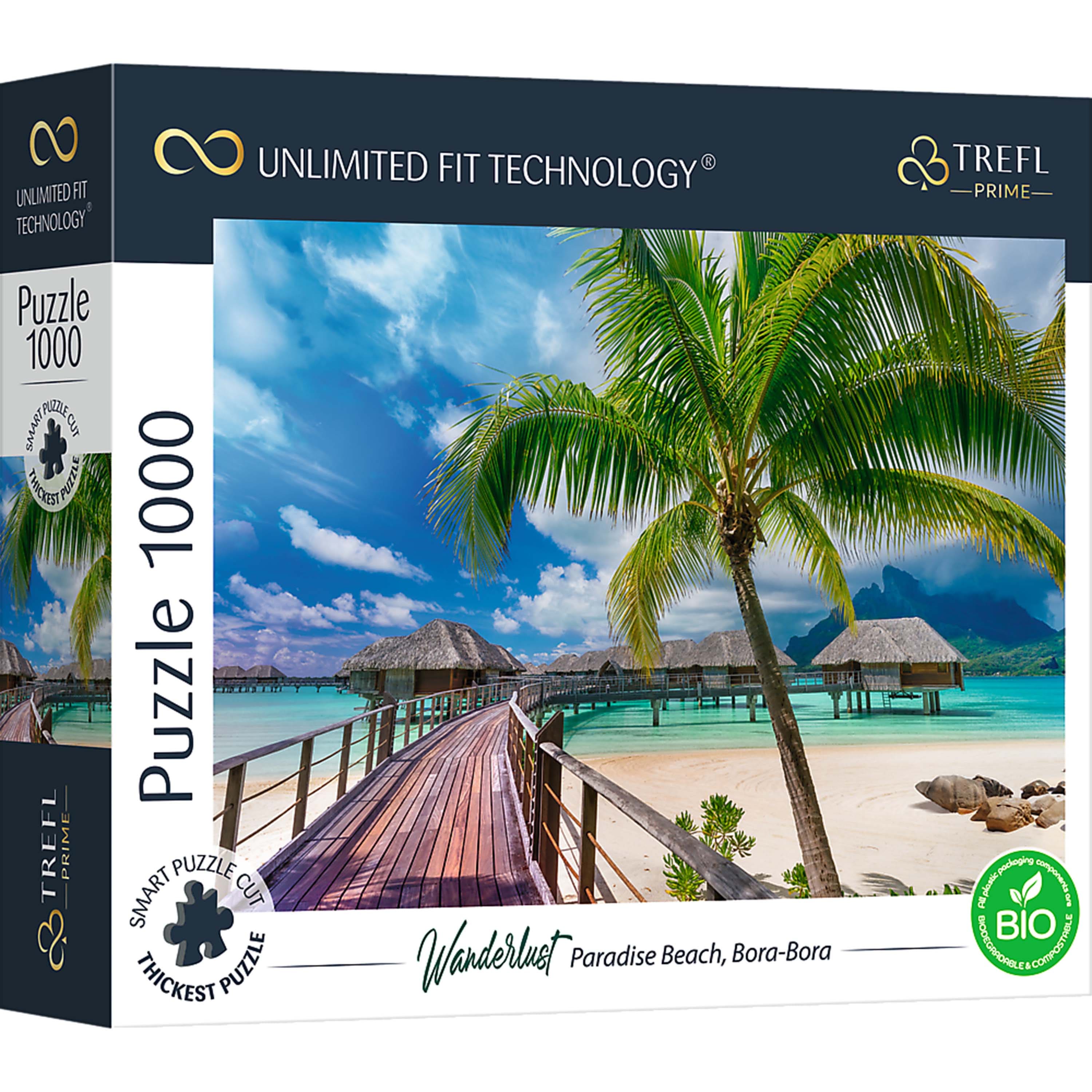 Trefl - Prime Wanderlust: Paradise Beach, Bora-Bora 1000 Piece Puzzle - Multicolor