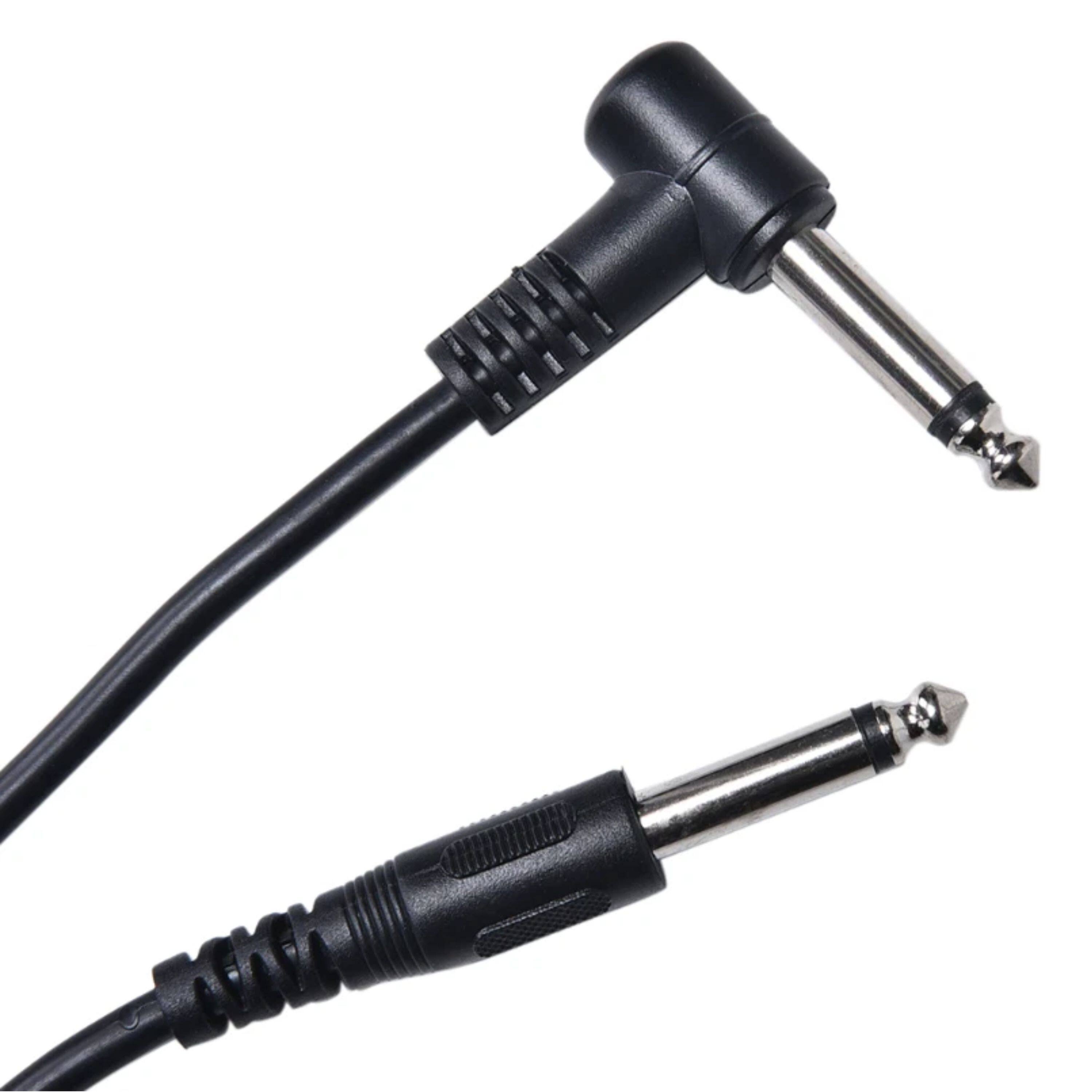 Back. Kitcheniva - 10Ft Electric Patch Cord Guitar Amplifier Cable Right Angle 90 Degree 2 Pack.